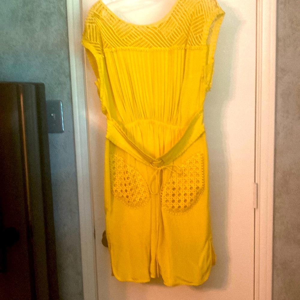 Tracy Reese Yellow Midi Dress